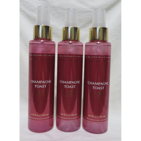 CHAMPAGNE TOAST Bath & Body Works Diamond Shimmer Mist 4.9 fl oz x 3 - Picture 1 of 1